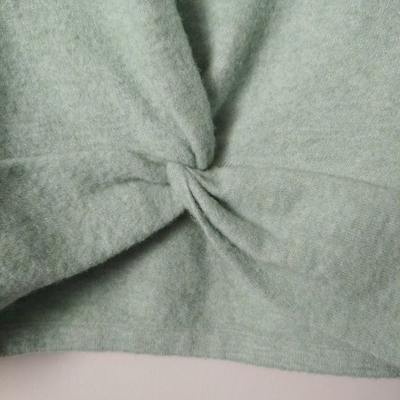 & Other Stories Mock Neck Twist Detail Knit Sweater Cropped Size M - Picture 13 of 16